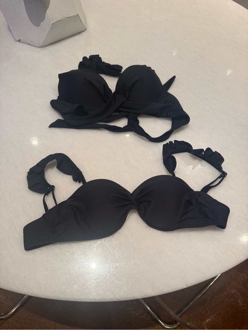 Black  Bikini Tops - Women Swim